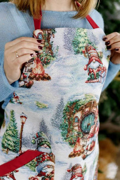 Новорічний гобеленовий фартух Різдвяне багаття ПРОВАНС, універсальний 038406