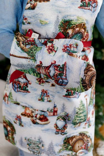 Новорічний гобеленовий фартух Різдвяне багаття ПРОВАНС, універсальний 038406