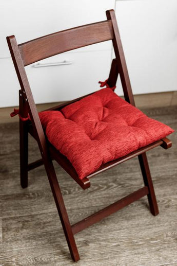 Подушка для стільця CHENILLA червона ПРОВАНС, 40х40см 034853