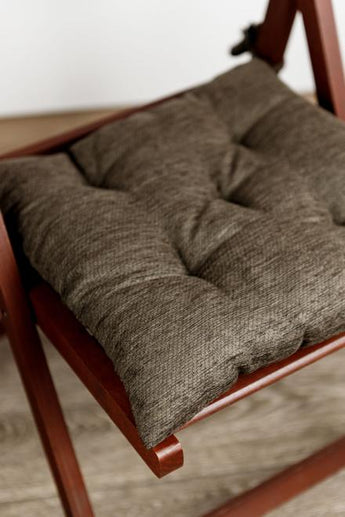 Подушка для стільця CHENILLA коричнева ПРОВАНС, 40х40см 034851