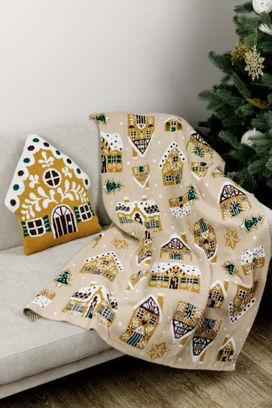 Декоративна подушка Імбирний будиночок ПРОВАНС, 40х35см 038426