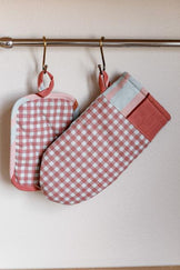 Набір рукавиця та прихватка Коралова клітинка ПРОВАНС, 29х15см 035661