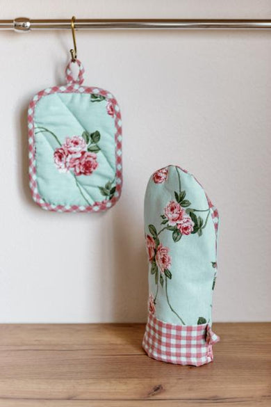 Набір рукавичка та прихватка Трояндочки ПРОВАНС, 29х15см 035694