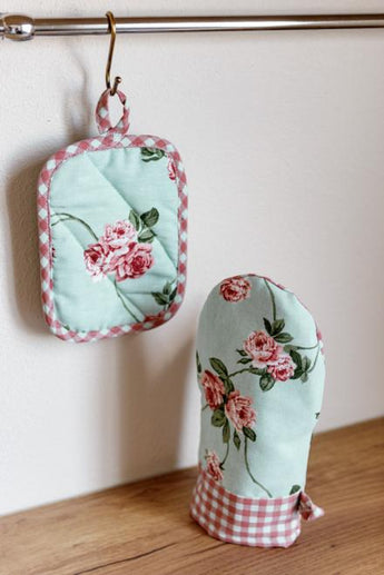 Набір рукавичка та прихватка Трояндочки ПРОВАНС, 29х15см 035694