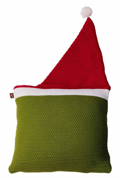 Декоративна в'язана наволочка Зелений Бука ПРОВАНС, 45х45см 042941