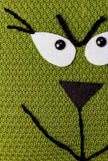 Декоративна в'язана наволочка Зелений Бука ПРОВАНС, 45х45см 042941