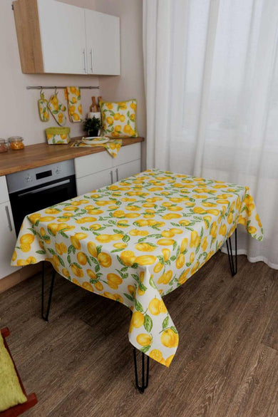 Скатертина на стіл Лимончики ПРОВАНС, 120х136см 043215