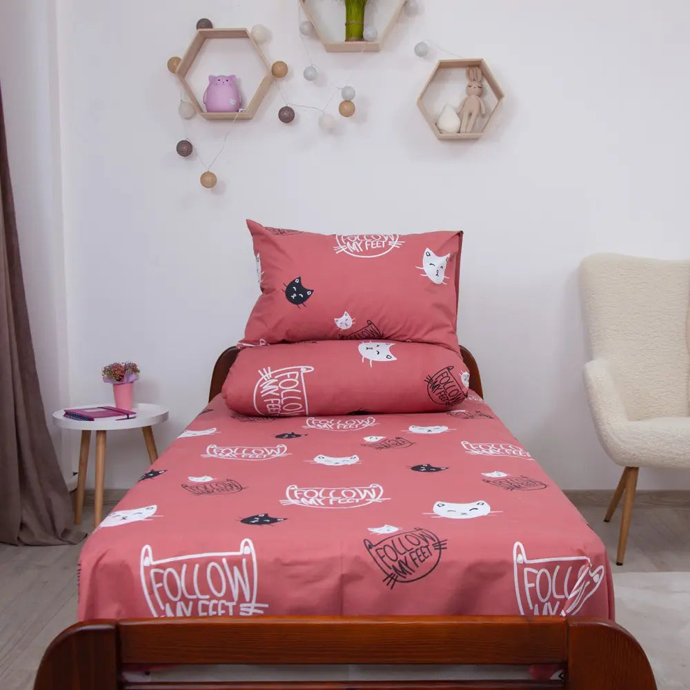 Комплект постільної білизни ТЕП "Soft dreams" Кошенятка (коричневий), 50x70 підлітковий 