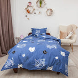 Комплект постільної білизни ТЕП "Soft dreams" Кошенятка (сині), 50x70 підлітковий 
