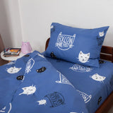 Комплект постільної білизни ТЕП "Soft dreams" Кошенятка (сині), 50x70 підлітковий 