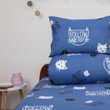 Комплект постільної білизни ТЕП "Soft dreams" Кошенятка (сині), 50x70 підлітковий 