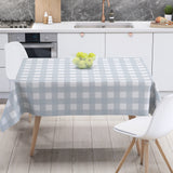Скатертина "Panama" 180*220 см водовідштовхуюча Light Grey Check 