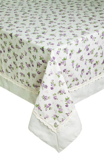 Скатертина на святковий стіл Прованс Lilac Rose ПРОВАНС, 140х220см 003778