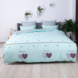 Комплект постільної білизни "ТЕП" Mint&Grey Hearts, 70x70 сімейний 