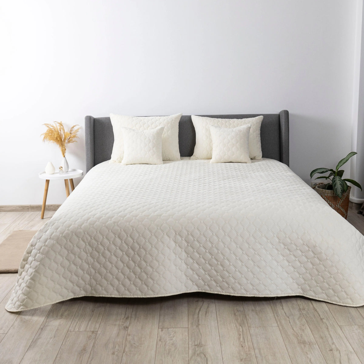 Покривало ТЕП "VELOUR" 180*240 см молочне
