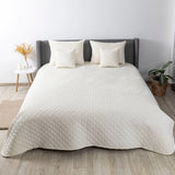 Покривало ТЕП "VELOUR" 220*240 см молочний/ромб круглий