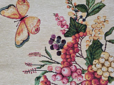 Наволочка декоротивна Квіти з метеликом ПРОВАНС, 45х45см 026057