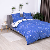 Комплект постільної білизни ТЕП "Happy Sleep" NAVY BLUE LOVE, 50x70 євро 