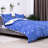 Комплект постільної білизни ТЕП "Happy Sleep" NAVY BLUE LOVE, 50x70 євро 