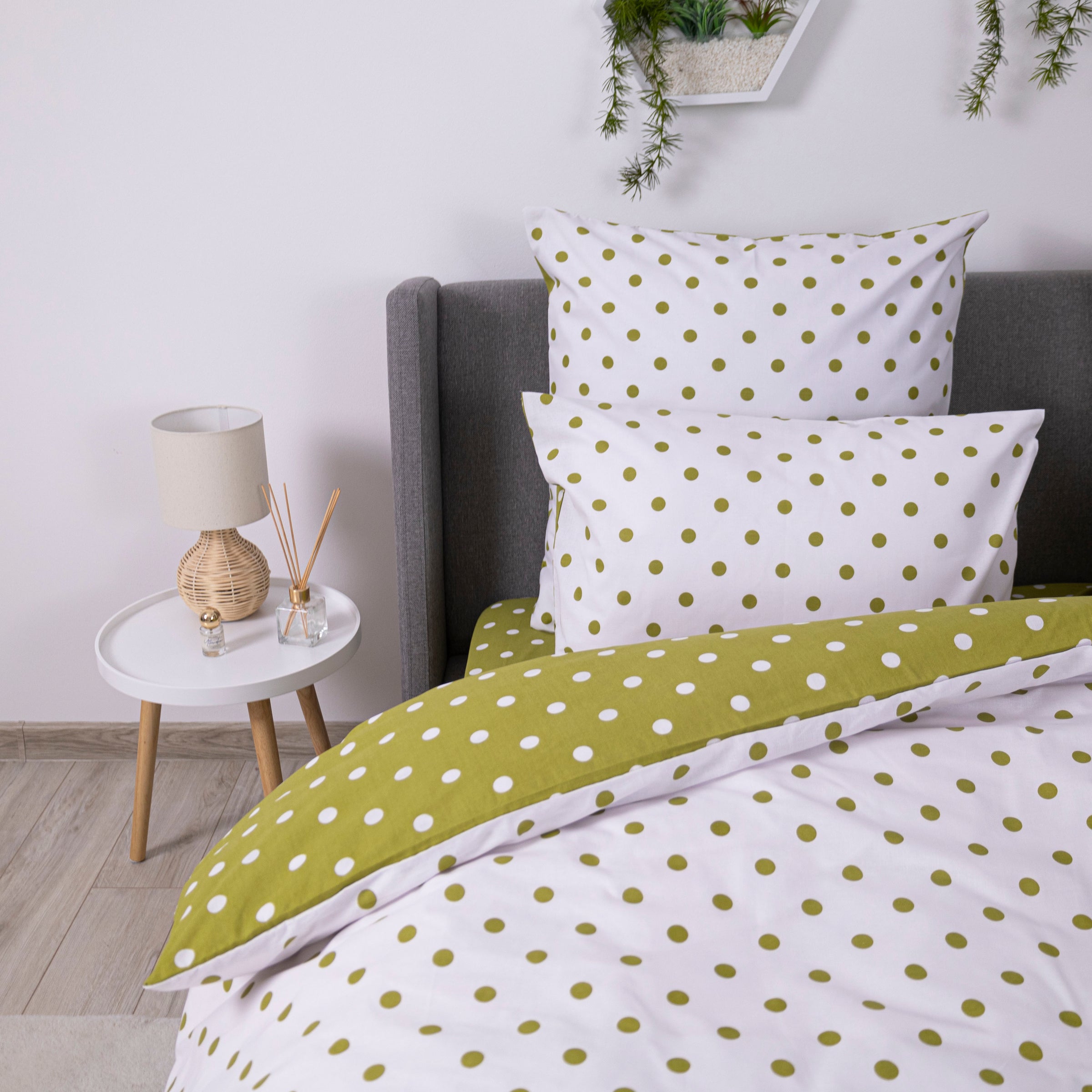 Комплект постільної білизни ТЕП "Happy Sleep" Olive Dots, 50x70 євро 
