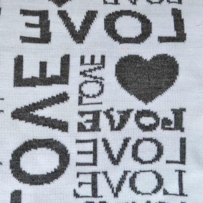 Плед в'язаний Big Love графіт Прованс, 130х170 см