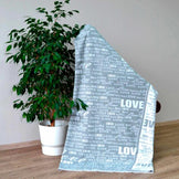 Плед в'язаний Little Love сiрий ПРОВАНС, 90х130см 017341