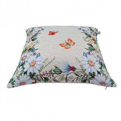 Гобеленова наволочка Alicia метелики та квiти ПРОВАНС, 45х45см 021814