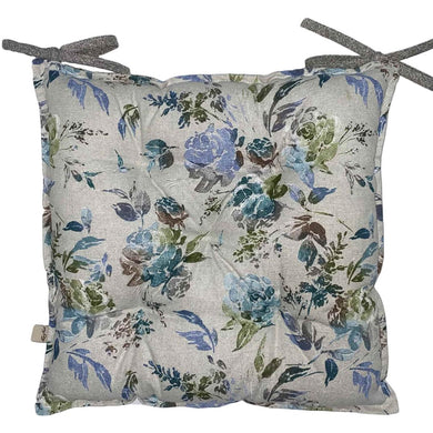 Подушка для стільця Троянда блакитна ПРОВАНС, 40х40см 016898