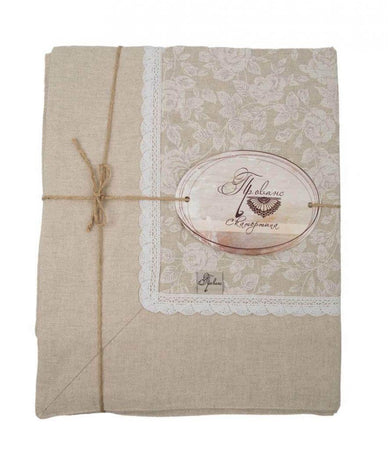 Святкова скатертина Прованс White Rose ПРОВАНС, 140х140см 003792