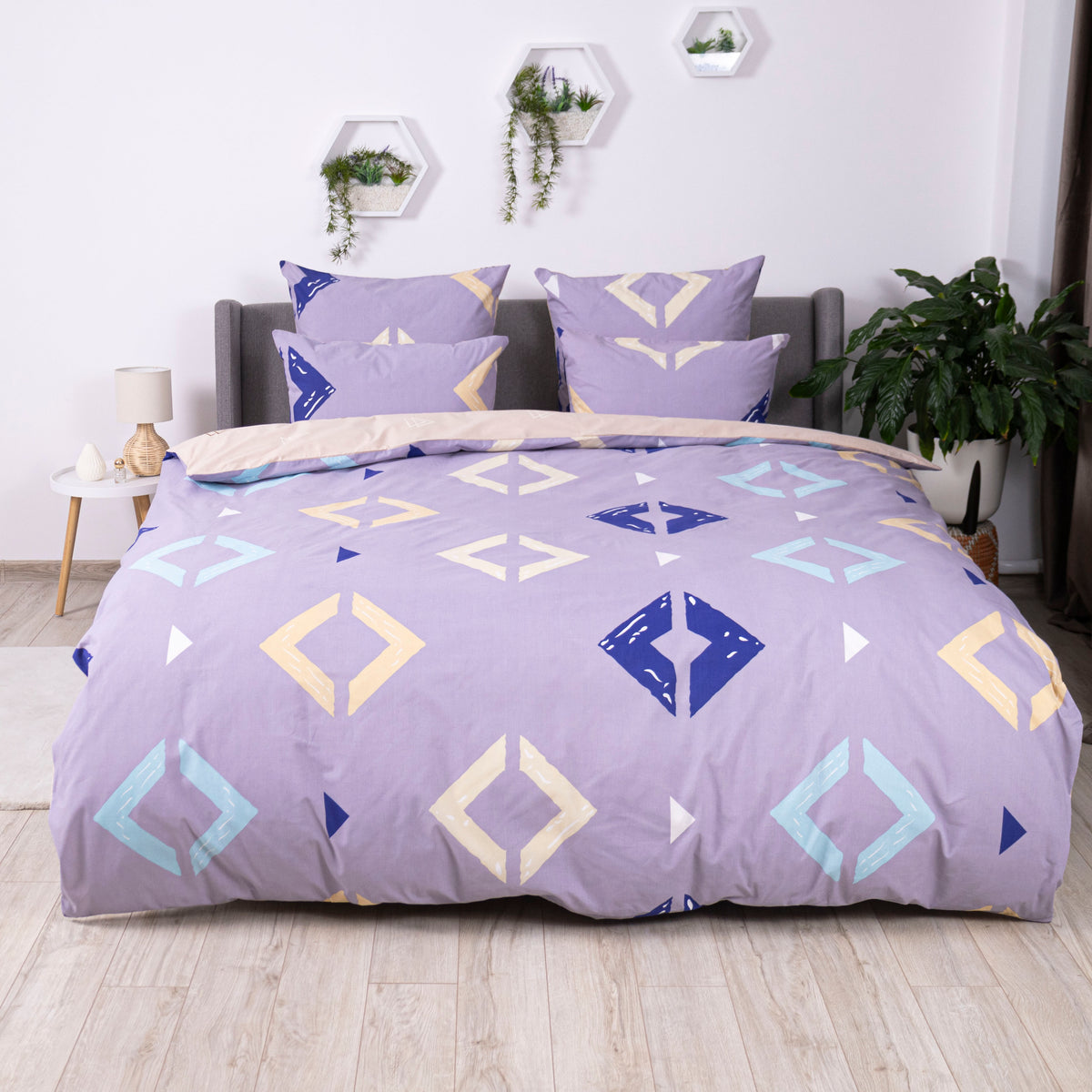 Комплект постільної білизни ТЕП "Soft dreams" Rhombus, 70х70 євро