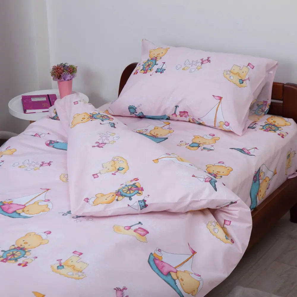 Комплект постільної білизни ТЕП "Soft dreams" Рожевий морячок, 50x70 підлітковий