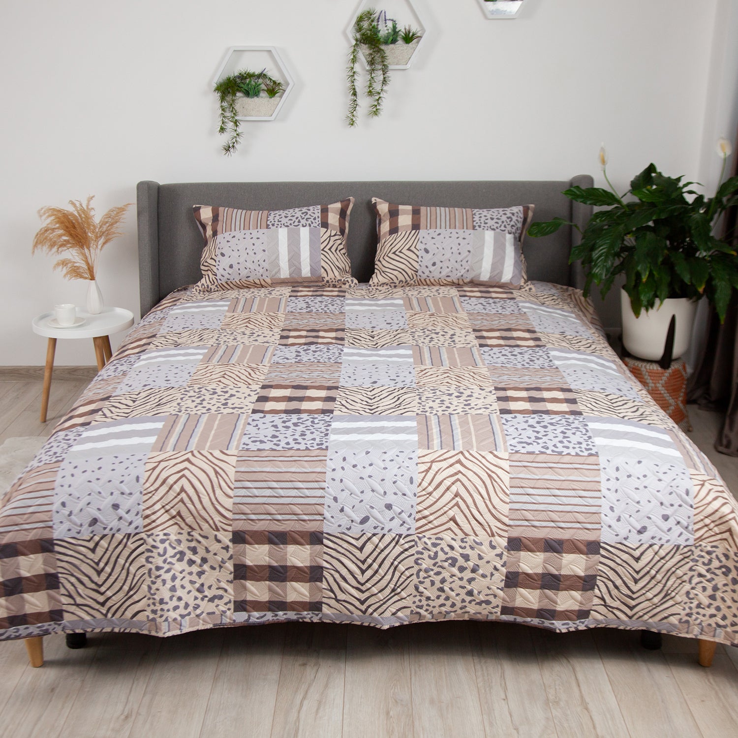 Покривало ТЕП "PROVENCE" 150*210 см наволочка 50*70 см 1шт Сафарі 
