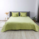 Покривало ТЕП "VELOUR" 220*240 см салатовий/ромб круглий