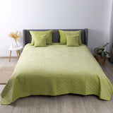 Покривало ТЕП "VELOUR" 240*260 см салатовий/ромб прямий