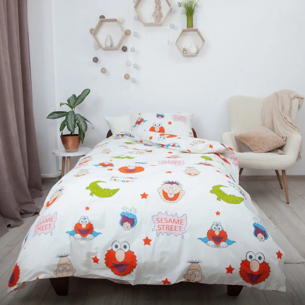 Комплект постільної білизни ТЕП "Soft dreams" Сезам Стріт, 50x70 підлітковий 