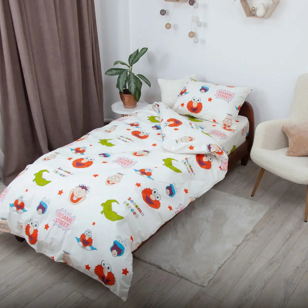 Комплект постільної білизни ТЕП "Soft dreams" Сезам Стріт, 50x70 підлітковий 