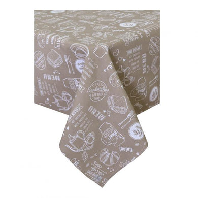 Скатертина на стіл Breakfast beige ПРОВАНС, 136х180см 011057