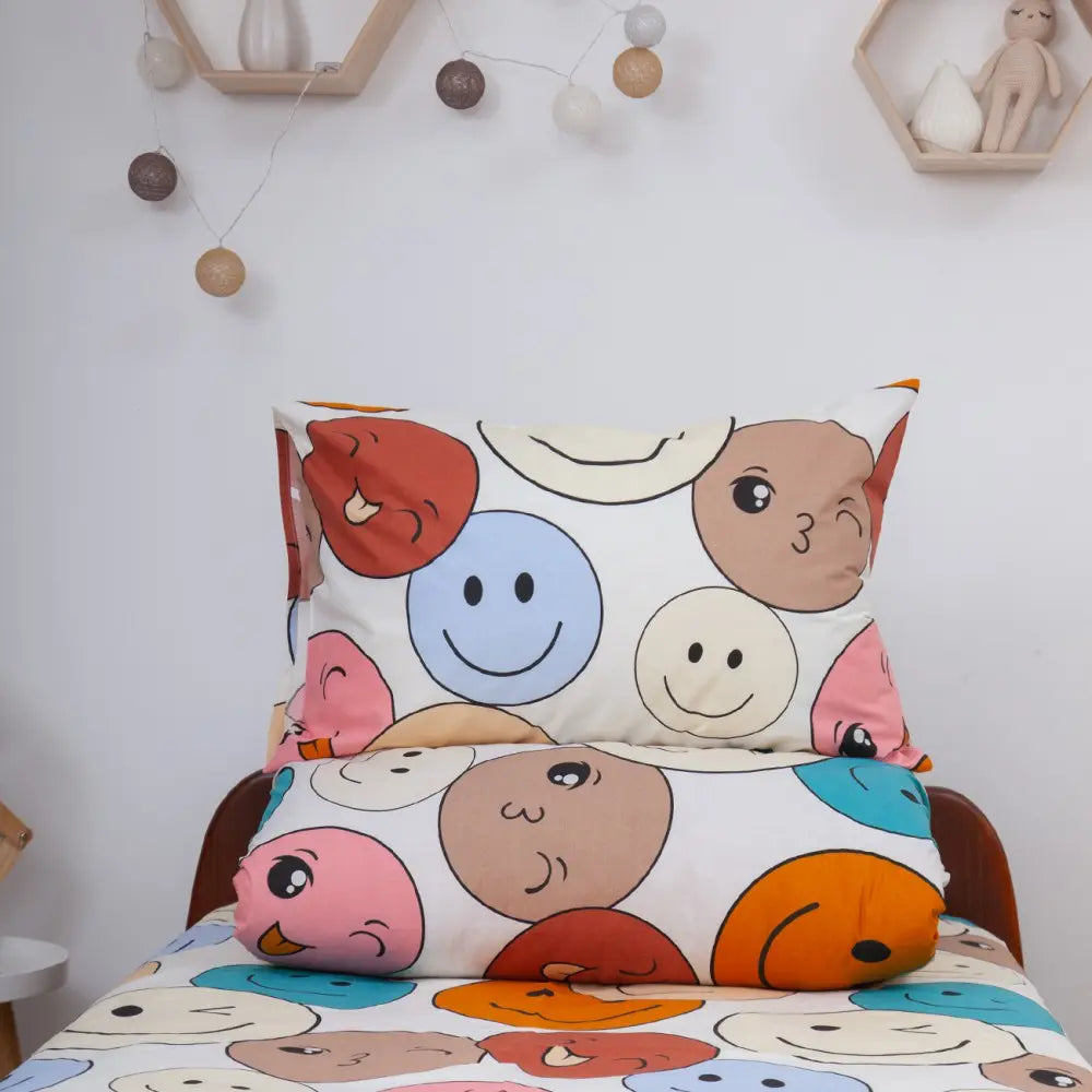 Комплект постільної білизни ТЕП "Soft dreams" Смайли, 50x70 підлітковий 