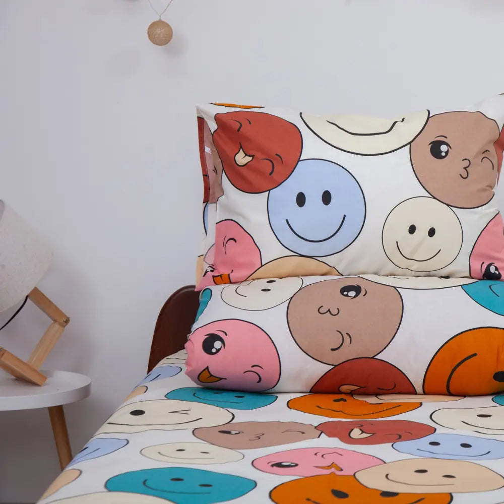 Комплект постільної білизни ТЕП "Soft dreams" Смайли, 50x70 підлітковий 