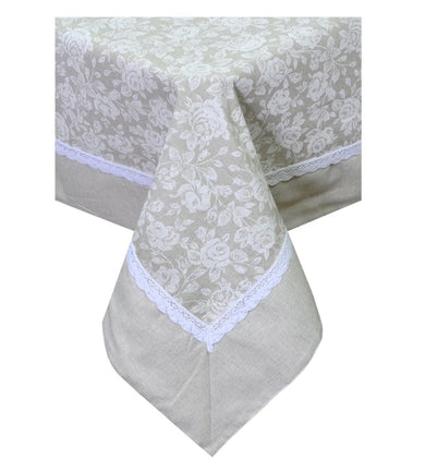 Святкова скатертина Прованс White Rose ПРОВАНС, 140х140см 003792