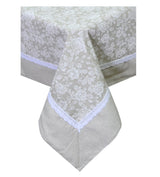 Святкова скатертина White Rose Прованс, 140х140 см