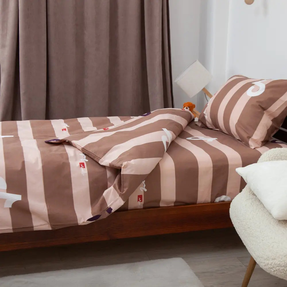 Комплект постільної білизни ТЕП "Soft dreams" Тренди (коричневий), 50x70 підлітковий 