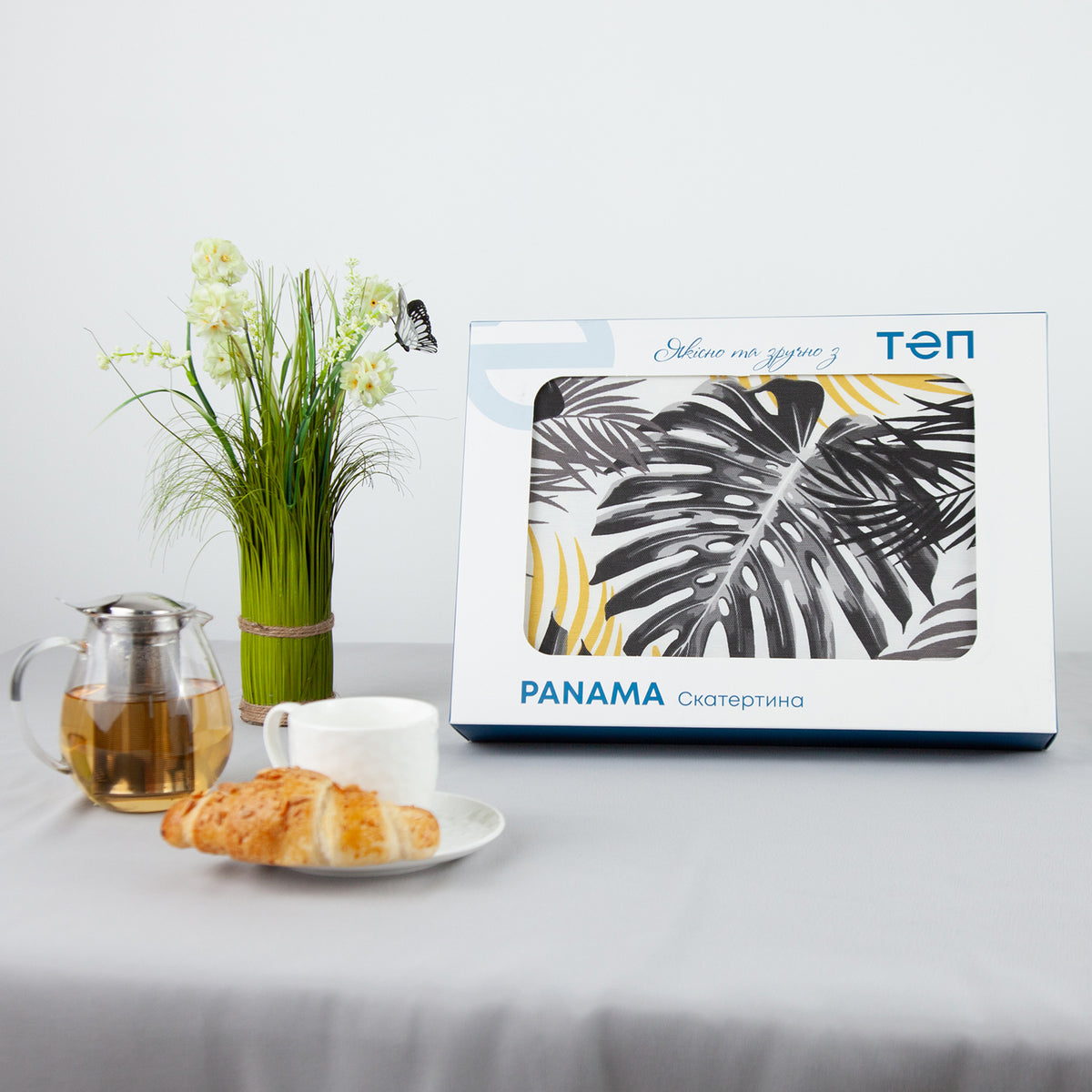 Скатертина "Panama" 180*220 см водовідштовхуюча Tropical Paradise 