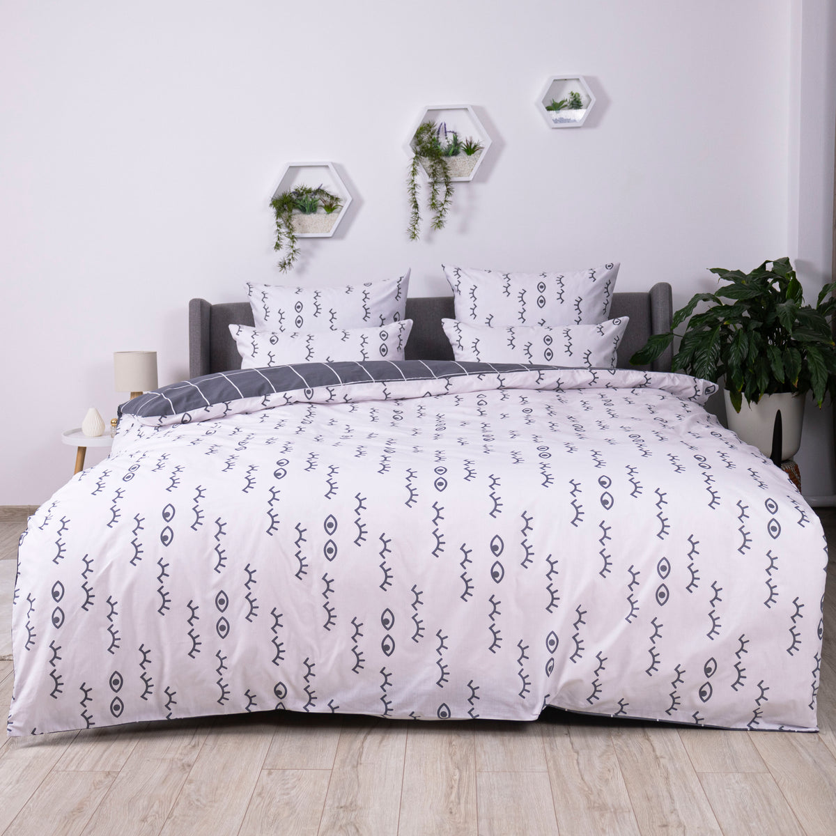 Комплект постільної білизни ТЕП "Soft dreams" White Look, 70x70 євро 