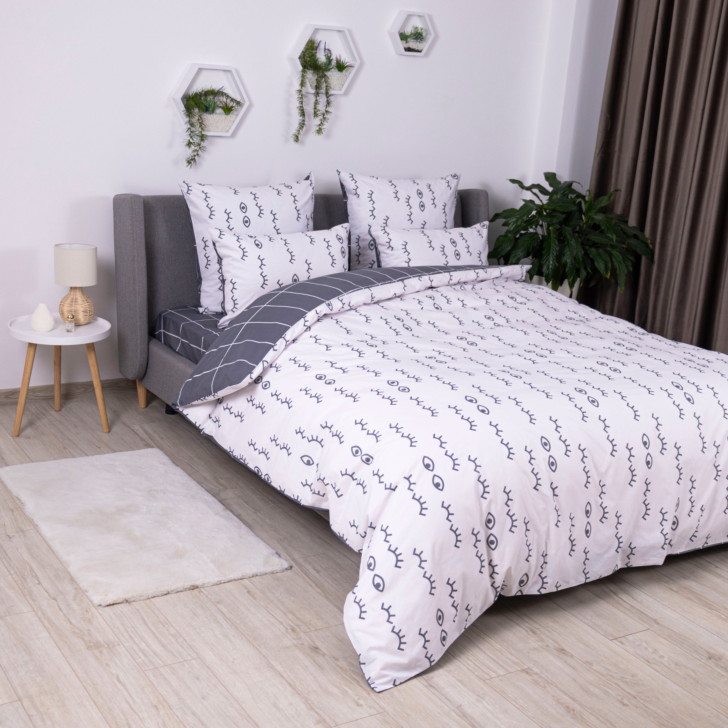 Комплект постільної білизни ТЕП "Soft dreams" White Look, 70x70 євро 