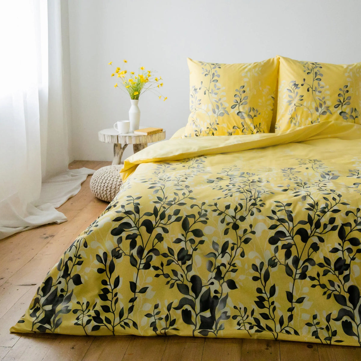 Комплект постільної білизни "Everyday collection" євро Black and Yellow