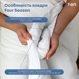 Ковдра "FOUR SEASONS" 200*210 см (150г/250г/м2) (microfiber) 