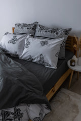 Комплект постільної білизни ТЕП "Soft dreams" Black Butterfly, 70x70 сімейний 