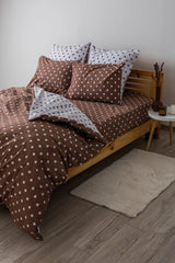 Комплект постільної білизни ТЕП "Happy Sleep" Cappuccino Dots, 50x70 полуторний 