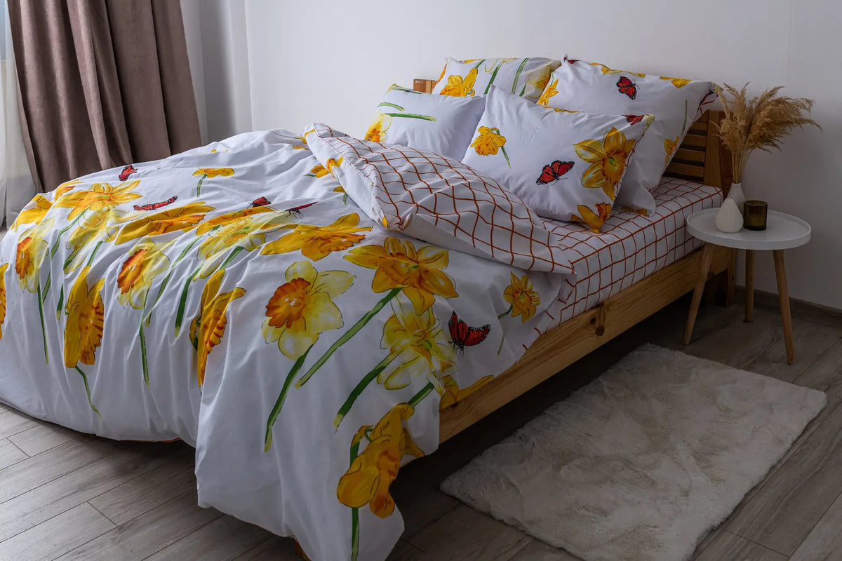 Комплект постільної білизни ТЕП "Soft dreams" Нарцис, 70x70 двоспальний